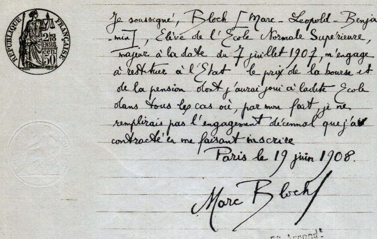 Bloch and Simmone Vidal engagement document.
