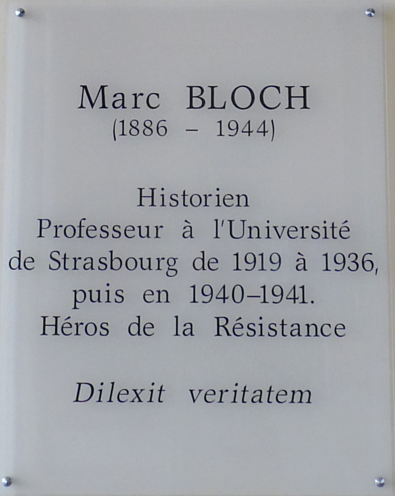 Bloch memorial in Strasbourg.